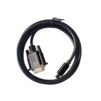 Câble adaptateur USB C vers VGA 1.8m Convertisseur 1080P Type C vers VGA pour ordinateur portable Connecteur HDMI pour projecteur UHD pour haut-parleur et HDTV
