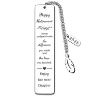 Marcapáginas de Barra de Acero Inoxidable Personalizado con Logotipo Grabado y Colgante de Cruz para Regalo Corporativo, Souvenir o Promoción
