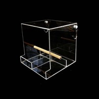 Exhibidor de Ropa Acrílico Moderno, Ecológico y de Lujo, con Ventana Transparente Lavable, Bandeja para Semillas Desmontable, Reciclable y Personalizable