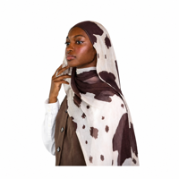 Foulard Hijab Musulman Imprimé en Modal FRC en Gros – Doux, Léger, Respirant, Long Châle Personnalisé en Modal Bambou Imprimé