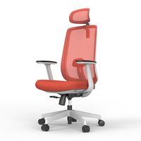 Chaise de bureau moderne à dossier haut, ergonomique et réglable en maille, pour ordinateur, vente en gros, fabrication Foshan