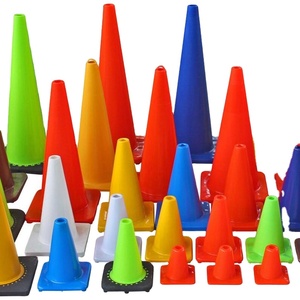 Manufacture <b>Top</b> Orange/red Foldable 18/28/36 Inch Sale Road Cone Flexible <b>PVC</b> Safety Used Traffic Cone - Product Image 1