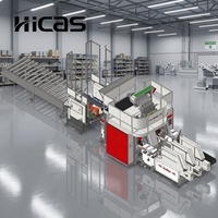 Machine à fabriquer des blocs de palettes en bois HICAS SF2000 Euro, ligne de production de palettes en bois avec PLC, puissance 22 kW, garantie 1 an