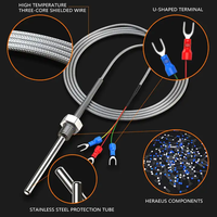 Sonda térmica pequeña de microprobes para uso industrial, material 304 316, tipo RTD K Pt100, sensor de temperatura.