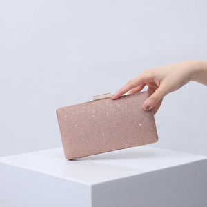 <span class=keywords><strong>Borsa</strong></span> da Sera Elegante in Pelle PU con Telaio Metallico Lucido in Colori Solidi - Product Image 4