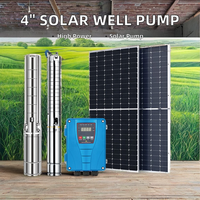 Pompa bawah air listrik, 110V 1500W 2HP tekanan tinggi 4 inci Stainless Steel DC pompa Submersible elektrik multitahap pompa air sumur dalam untuk Pompa
