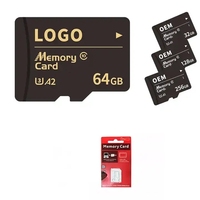 Offre Spéciale cartes mémoire Micro personnalisées TF & SD 64GB-256GB Compatible avec Smartphone MP4 caméra DVR V30 vitesse pour téléphones mobiles