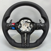 Volant en cuir intégral pour BMW Série M F80 F82 F10 F06 F12 F13 F15 F16 F20 F22 F30 F31 F32 F33 F36 E90 E92 E93