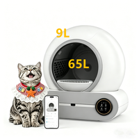 Litière pour chat autonettoyante OEM en gros avec capteur de poids, faible bruit, élimination des odeurs, contrôle par application pour maisons multi-chats, toilettes pour animaux de compagnie CE