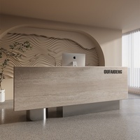 Comptoir de réception commercial en MDF, design minimaliste moderne, avec rangement, pour salon de beauté, hôtel, bureau, bar, caisse, studio de danse, mariage