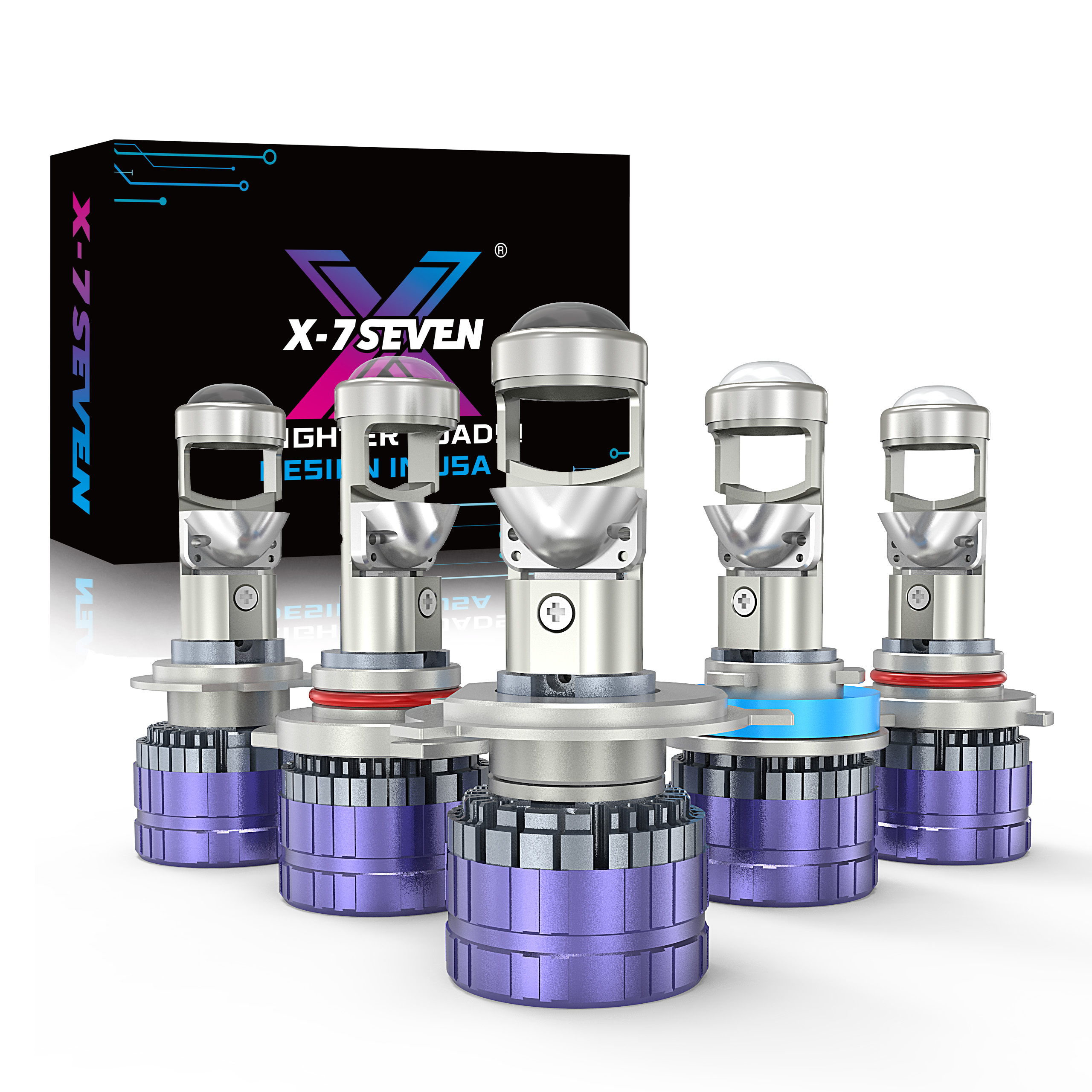 X-7SEVEN Must-Have XLUMPRO LED Headlight 9-20V 120W 24000LM H4 H7