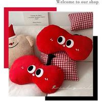 Schattig rood pluche kussen 35 cm zacht pluche speelgoedkussen stressverlichting fruitvormige bank slaapkamer woondecoratie cadeau