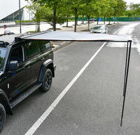Nouvelle Tente de Toit Latérale Jetour T2 en Aluminium Noir 2024-2026, Imperméable et Pliable, pour Camping Automobile et Pare-Soleil Tout-Terrain