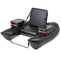 Bateau de pêche gonflable écologique en forme de U, stable, portable, avec siège confortable et cordon de serrage robuste