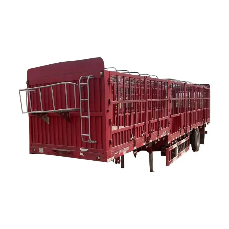 40ton 60ton 80ton tugas berat 3 as roda penggali Transport tempat tidur rendah rendah trailer Truk Semi