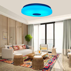 现代嵌入式RGB LED吸顶灯家庭照明应用wifi BT音乐卧室智能吸顶灯圆形音乐吸顶灯 - Product Image 3