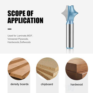 12mm und Zoll Schaft Zwei Flöten fräser Bits Treppenhaus Säulen linien messer Holz fräser Schlitz-und Linien handmesser - Product Image 4