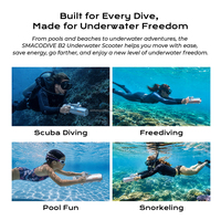 Scooter Submarino de Alta Potencia B2, Vehículo de Propulsión de Buceo de Doble Velocidad, Protección Multicapa, Apto para Agua Salada, 1.8m/s