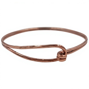 Durable Solid <b>Copper</b> <b>Bracelet</b> With Antique Handmade Finish Stylish Open Cuff Accessory For Casual Fashion - Product Image 1