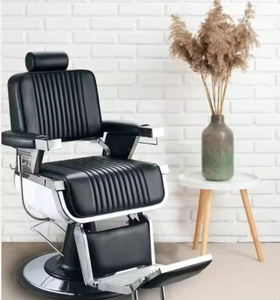 Professional Hairdressing Chair Wholesale Hair Salon Hydraulic <b>Pump</b> Modern Classic Reclining Luxury Black Barber Chairs for Men - Product Image 4
