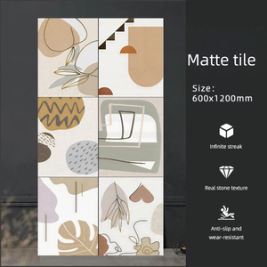 Azulejos <span class=keywords><strong>de</strong></span> Porcelanato 600x1200, Modernos, Florales, Acabado Mate, Antideslizantes, 9MM <span class=keywords><strong>de</strong></span> Grosor, para Baño y Sala <span class=keywords><strong>de</strong></span> Estar - Product Image 4