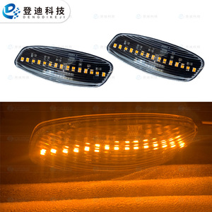 Luz Lateral para Peugeot 207 308 RCZ Citroen C4 C5 C3 DS4, PZ610, LED Amarillo, Intermitente, Juego Completo, Carcasa de PC - Product Image 1