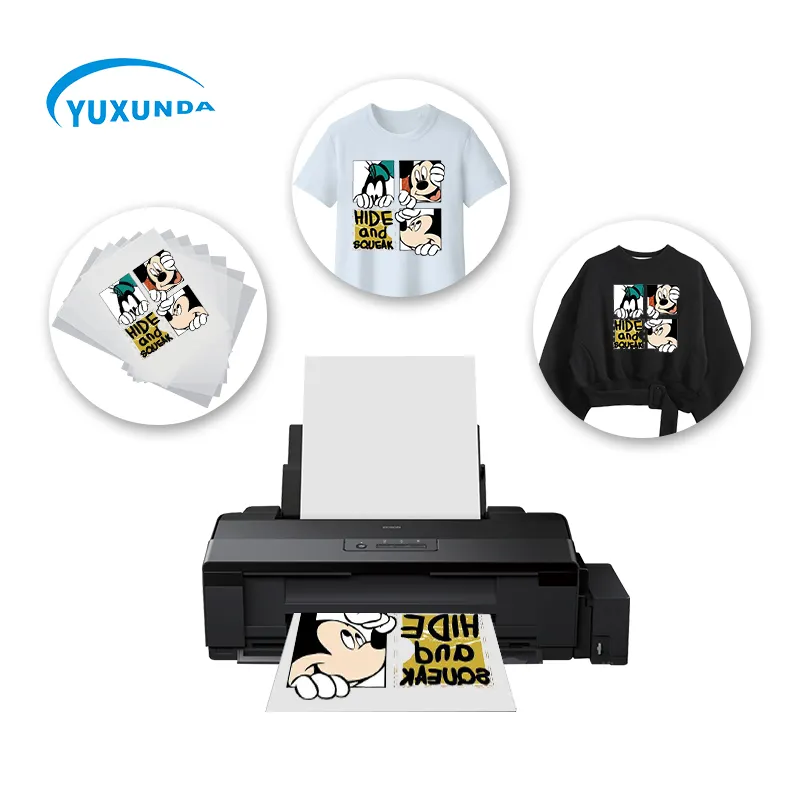Yuxunda A3 A4 6 In 1 Multifungsi A3 Pet Film Transfer Panas Hewan Peliharaan Film Transfer Printer T Shirt Pet Film cetak
