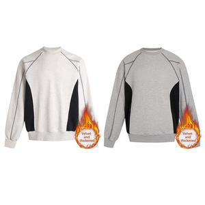 Produttori di abbigliamento all'ingrosso abbigliamento personalizzato 420 grammi manica lunga <span class=keywords><strong>felpa</strong></span> girocollo da <span class=keywords><strong>uomo</strong></span> foderata in <span class=keywords><strong>pile</strong></span> - Product Image 4