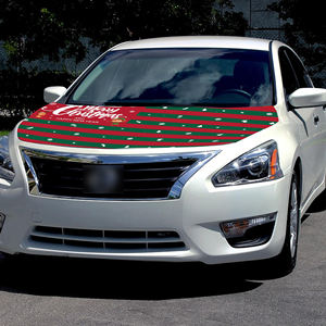 Vente en gros de drapeau de capot moteur de <span class=keywords><strong>voiture</strong></span> de Noël 120*150cm Décoration de <span class=keywords><strong>voiture</strong></span> de vacances résistante à l'usure et durable - Product Image 4