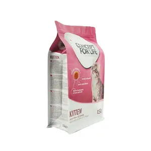 कस्टम जिपर पालतू भोजन पैकेजिंग बैग प्लास्टिक का इलाज कुत्ते मुद्रित थैली बिल्ली लिटर पैकेजिंग बैग