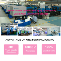 XINGYUAN Contenant de bâton de crème solaire personnalisé de 10 g, flacon de bâton de déodorant en plastique cosmétique avec brosse