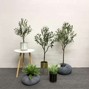 Vente chaude À La Main Arbre Plantes Dans Des Pots <span class=keywords><strong>Olivier</strong></span> Plantes Artificielles pour La Décoration Intérieure Extérieure Décoration - Product Image 1