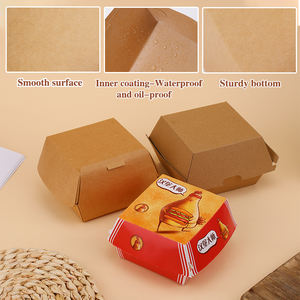 Caja de hamburguesa personalizada, caja de comida para llevar, caja de embalaje con logotipo - Product Image 2