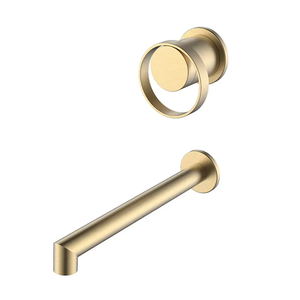Robinet de lavabo <span class=keywords><strong>AMAXO</strong></span>, mitigeur de salle de bain or brossé, eau froide et chaude 131 1147TT-1 - Product Image 5