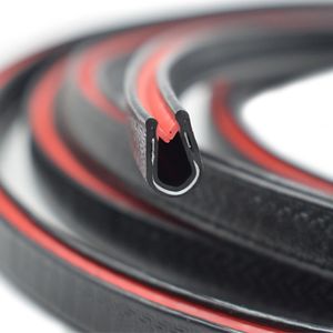 U Kênh Cạnh Trim Strip Với Kim Loại Clip Cạnh Bảo Vệ Bảo Vệ PVC Con Dấu Cao Su Dải Cho Tấm Kim Loại Xe Cửa Cạnh Trim Dải - Product Image 1