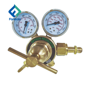 CGA540 giriş bağlantısı ile yüksek kaliteli tam pirinç endüstriyel oksijen O2 kaynak/kesme basınç regülatörü - Product Image 1