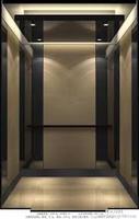 Cabines d'ascenseurs modernes en acier inoxydable avec design gravé miroir pour hôtels, villas, appartements et hôpitaux