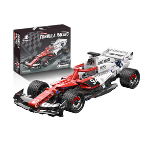 ของเล่นเพื่อการศึกษา1:18ออกแบบได้เอง276ชิ้นเกมสร้างบล็อควัสดุเอบีเอส F1รถแข่ง (ดึงถอยหลัง) ธีมการขนส่ง - Product Image 1