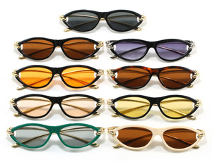 Nouvelles Lunettes de Soleil Ovales Cat-Eye avec Nœud Papillon, Style Européen et Américain, Esthétique Luxueuse, Approuvées par les Influenceurs d'Instagram - Product Image 6