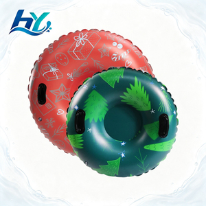 Tube à neige gonflable pour enfants et adultes, tube à neige robuste de 0,3 mm d'épaisseur pour le glissement sur la neige, superbe luge gonflable pour la neige - Product Image 1