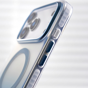 Coque de téléphone magnétique de luxe B002 en TPE dégradé pour iPhone 18 17 16 15 Pro Max, antichoc, tendance, givrée, pour Samsung - Product Image 3
