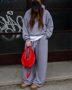 Streetwear Grey Hoodie Baggy Sweatpants Set <b>Women</b> Oversized Two Piece <b>Jogger</b> Tracksuit Casual Wholesale Athleisure Activewear - Product Image 1