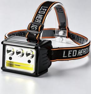 Linterna Frontal LED Recargable por USB Solar, Ajustable e Impermeable, para Trabajo, Camping, Pesca y Reparaciones al Aire Libre - Product Image 1