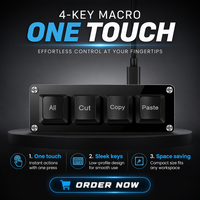 Clavier mécanique de bureau SAYODEVICE Mini à 2 touches, programmable, avec interrupteurs USB-C remplaçables à chaud, pour copier et coller