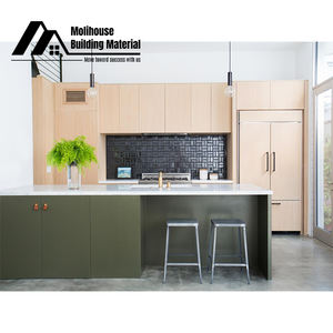 Alta calidad <span class=keywords><strong>blanco</strong></span> <span class=keywords><strong>perla</strong></span> diseños libres lujo cocina isla gabinete cocina armarios muebles para apartamento Cocina - Product Image 3