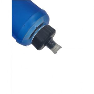 Bouteille d'eau souple pliable, anti-fuite, portable, en polyester, OEM/ODM, échantillon gratuit, pour sport, gym, course à pied. - Product Image 3