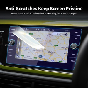 Protector de pantalla para <span class=keywords><strong>VW</strong></span> <span class=keywords><strong>Taigo</strong></span> <span class=keywords><strong>2023</strong></span>, película protectora de vidrio templado Carplay, consola central, pegatinas para coche, accesorios para vehículos multimedia - Product Image 3