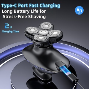 Kit de toilettage professionnel 6 en 1 imperméable <span class=keywords><strong>pour</strong></span> hommes, tondeuse à poils du <span class=keywords><strong>nez</strong></span> et des oreilles, <span class=keywords><strong>rasoir</strong></span> électrique, <span class=keywords><strong>rasoir</strong></span> rechargeable <span class=keywords><strong>pour</strong></span> le visage et le corps - Product Image 4