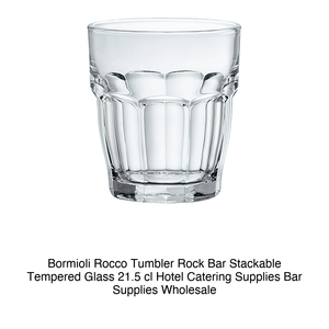 Verre à whisky Bormioli Rocco en verre trempé 21,5 cl H 8,3 cm Ø 7,5 cm Empilable - Product Image 2