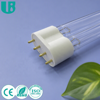 Lampe germicide UV à ozone 185 nm, type H ou U, ZW30D17W-H320 30W, pour la purification de l'air à la maison, au bureau, à l'école, certifiée CE
